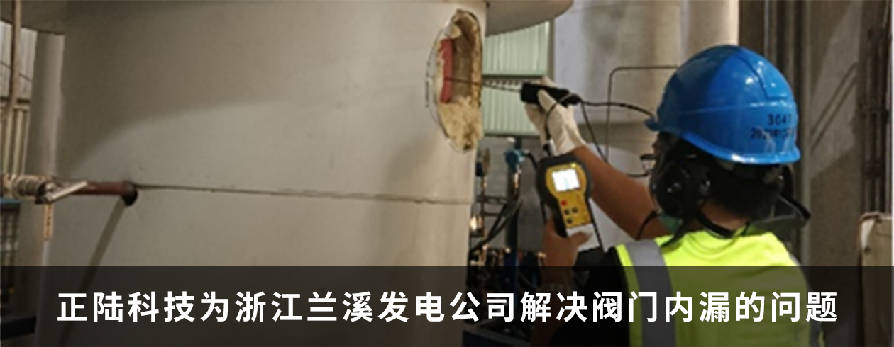 正陸科技為浙江蘭溪發電公司提供閥門內漏檢測